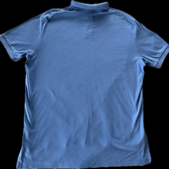 POLO Ralph Lauren Men's Blue Soft Cotton/Jersey Knit Polo Shirt - Classic Fit XL - Picture 3 of 6